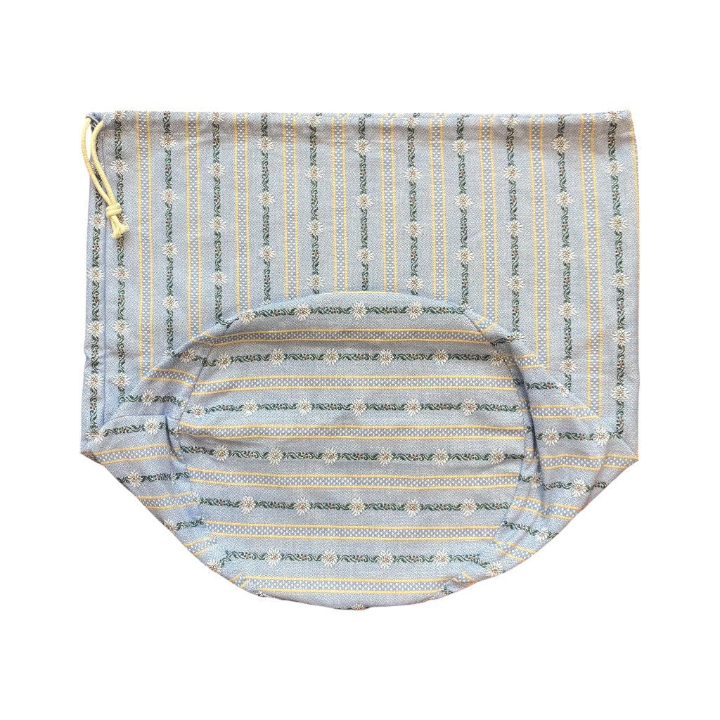 KULTSCHTOFF Wäschesack Edelweiss blau, gross, 50 lt.