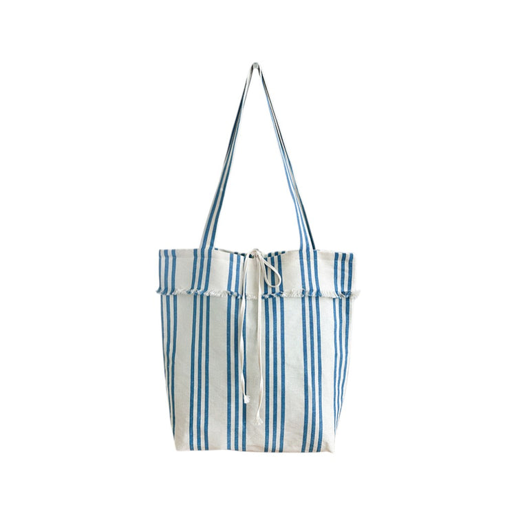 2 Tuch Tasche Streifen gross atlantik, 38x29 cm