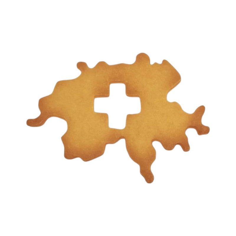 Städter Ausstecher Kontur Schweiz mit Kreuz