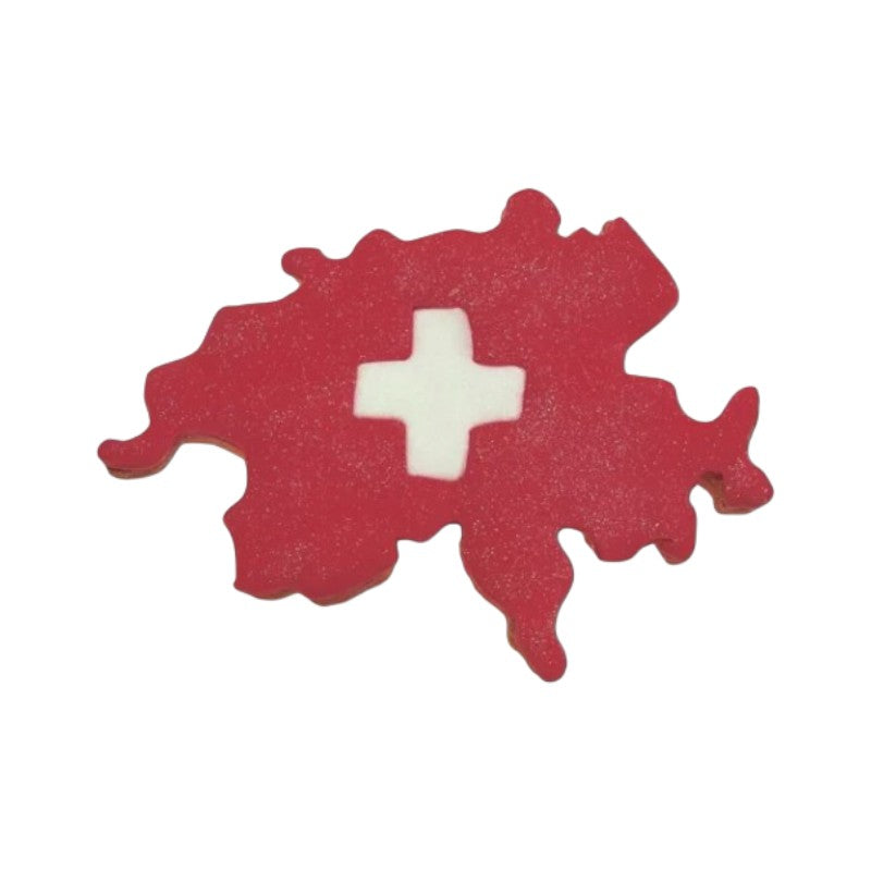 Städter Ausstecher Kontur Schweiz mit Kreuz