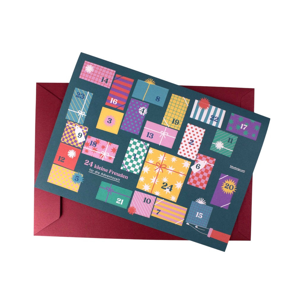 Fidea Design Adventskalender zum selbst Ausfüllen, Päckli