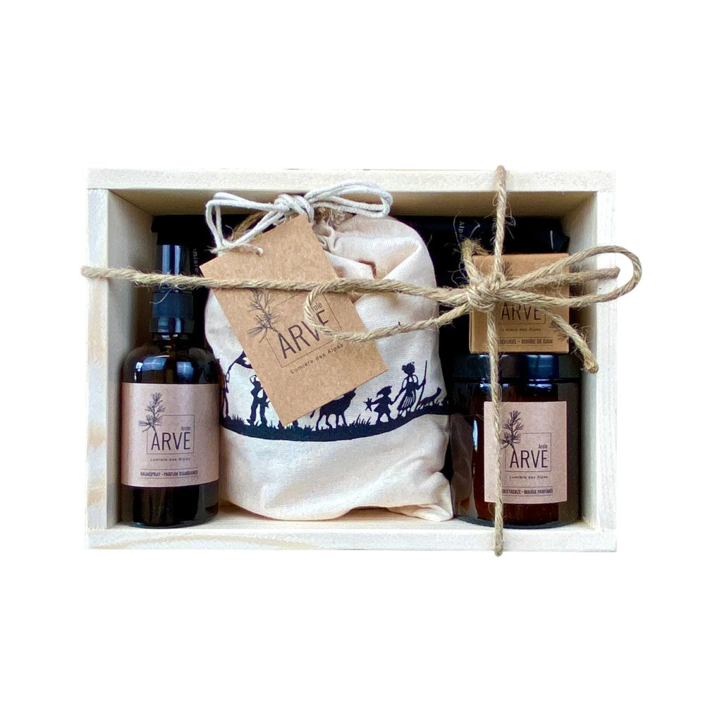 Lumière des Alpes Spa Alpina Wellness Geschenkset Arve