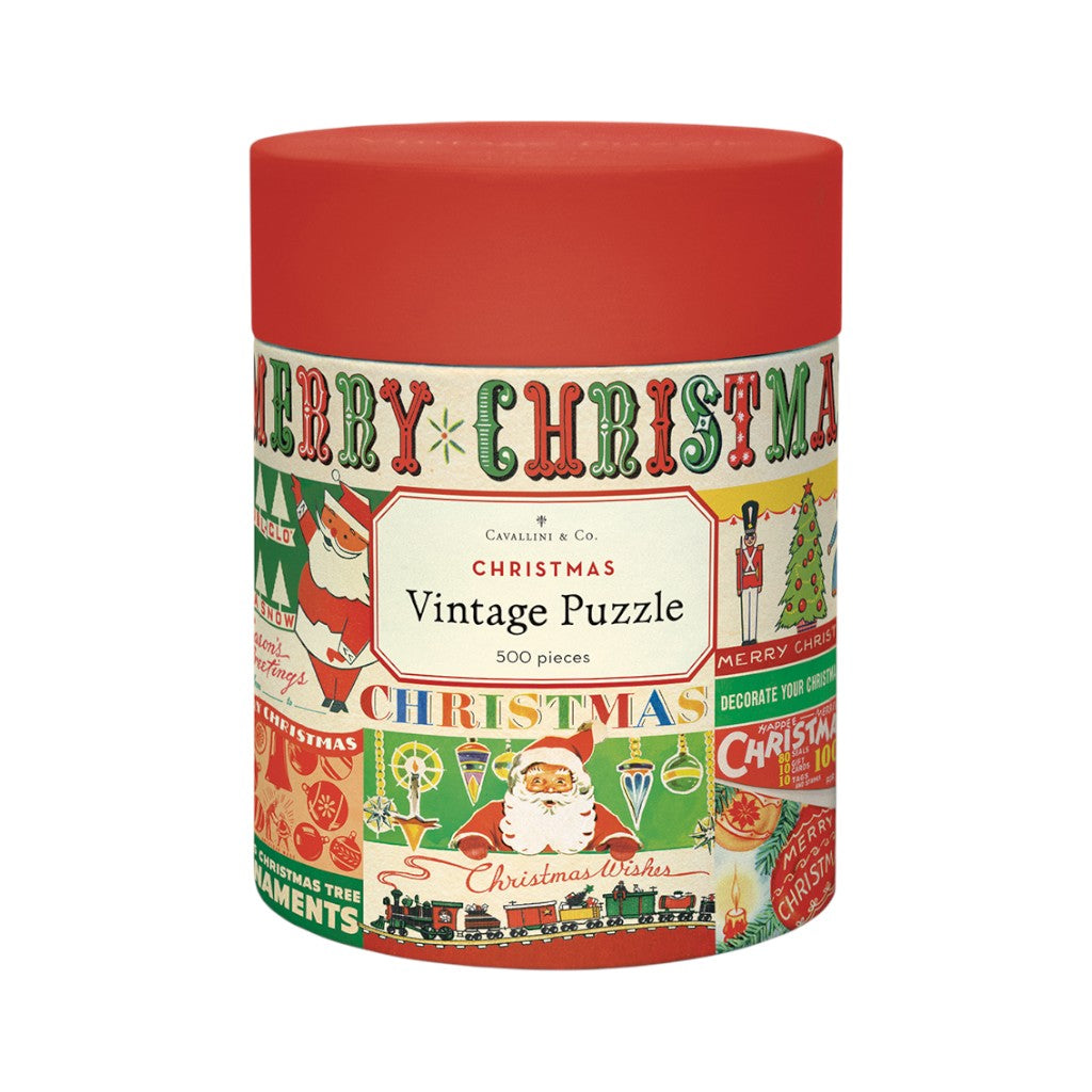 Cavallini Vintage Christmas Puzzle, 500 Teile