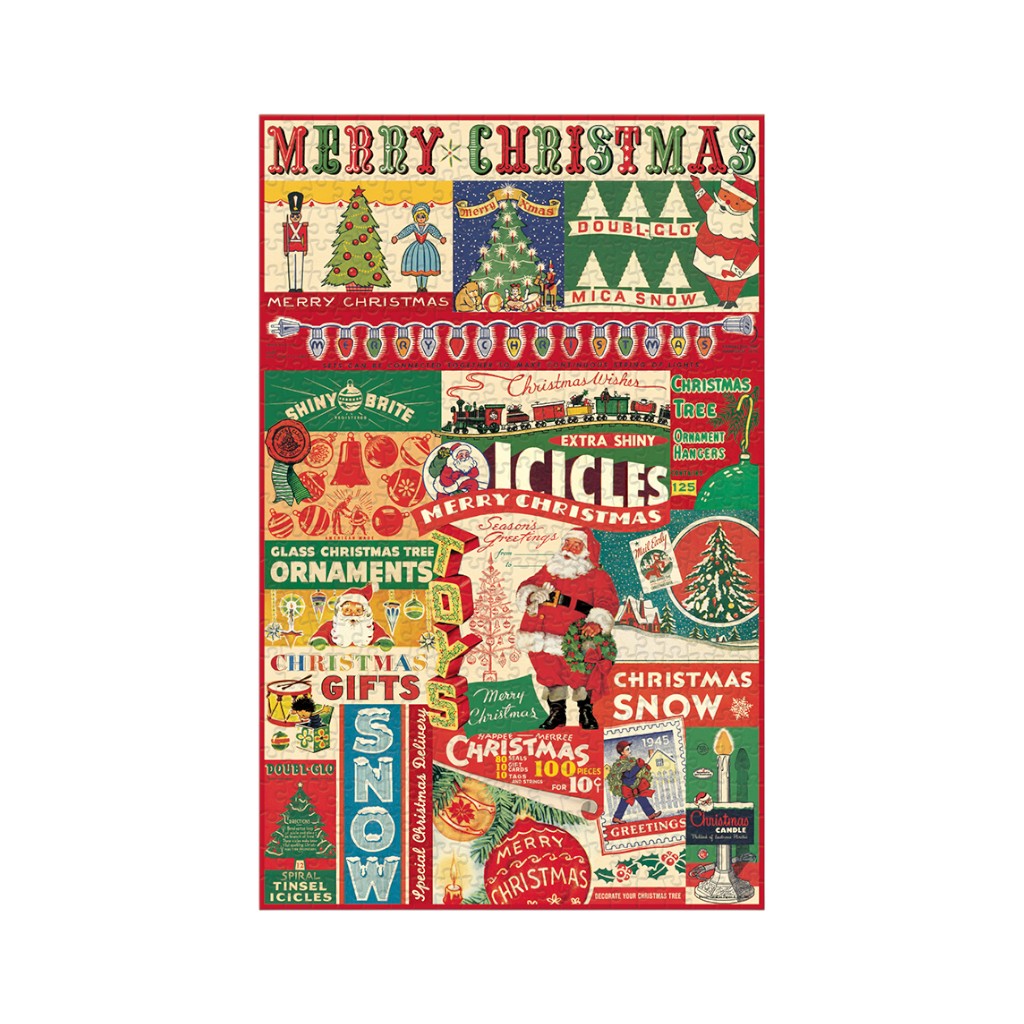 Cavallini Vintage Christmas Puzzle, 500 Teile