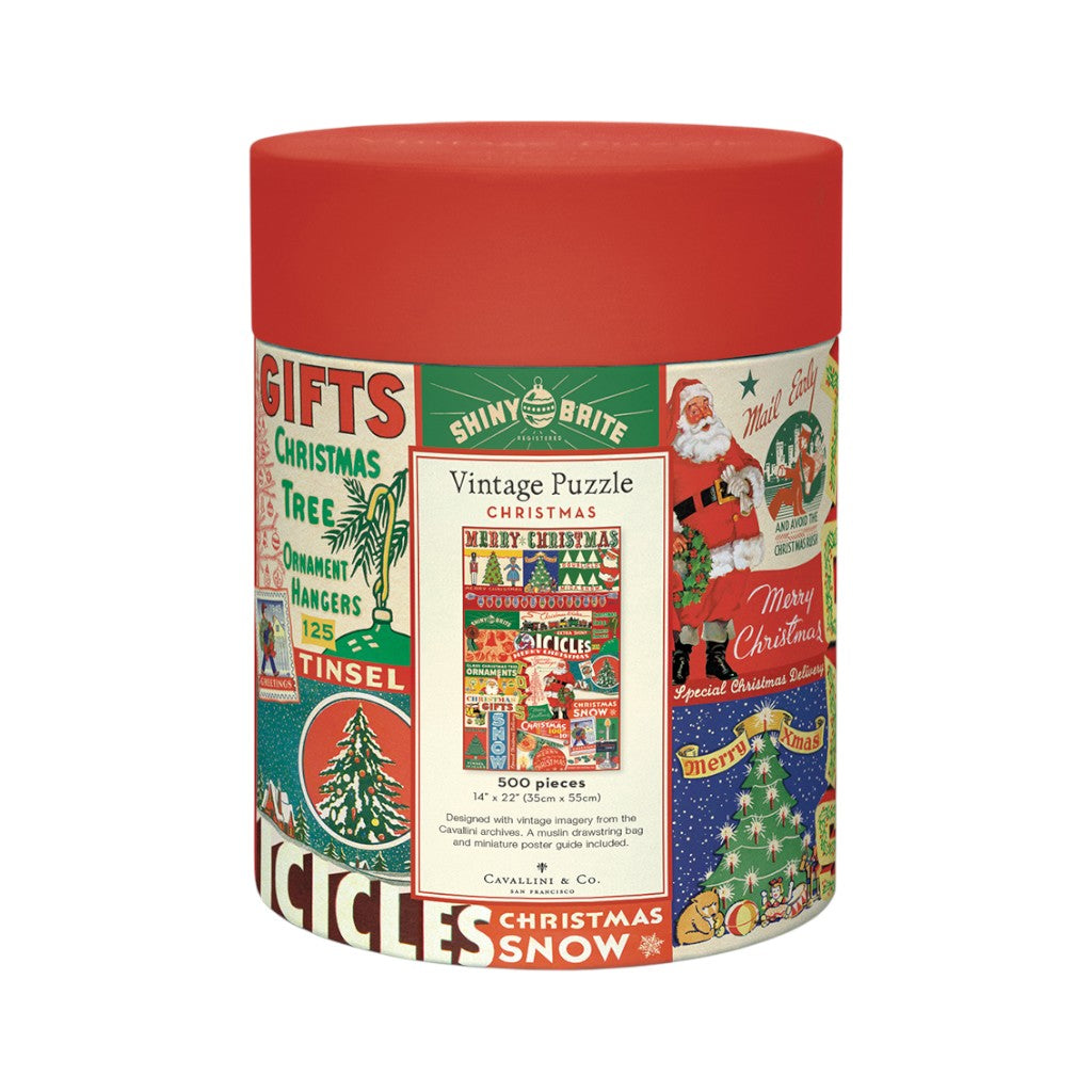 Cavallini Vintage Christmas Puzzle, 500 Teile