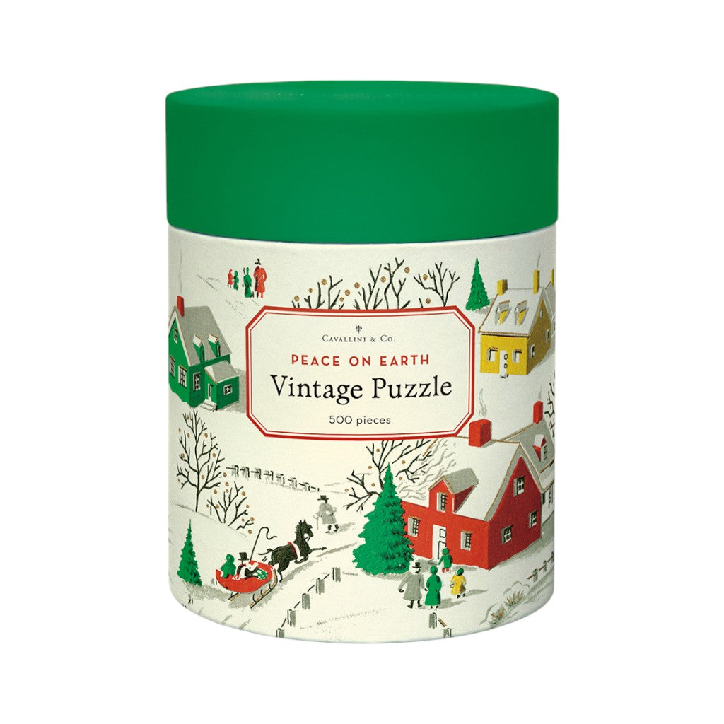 Cavallini Vintage Puzzle Peace on Earth, 500 Teile
