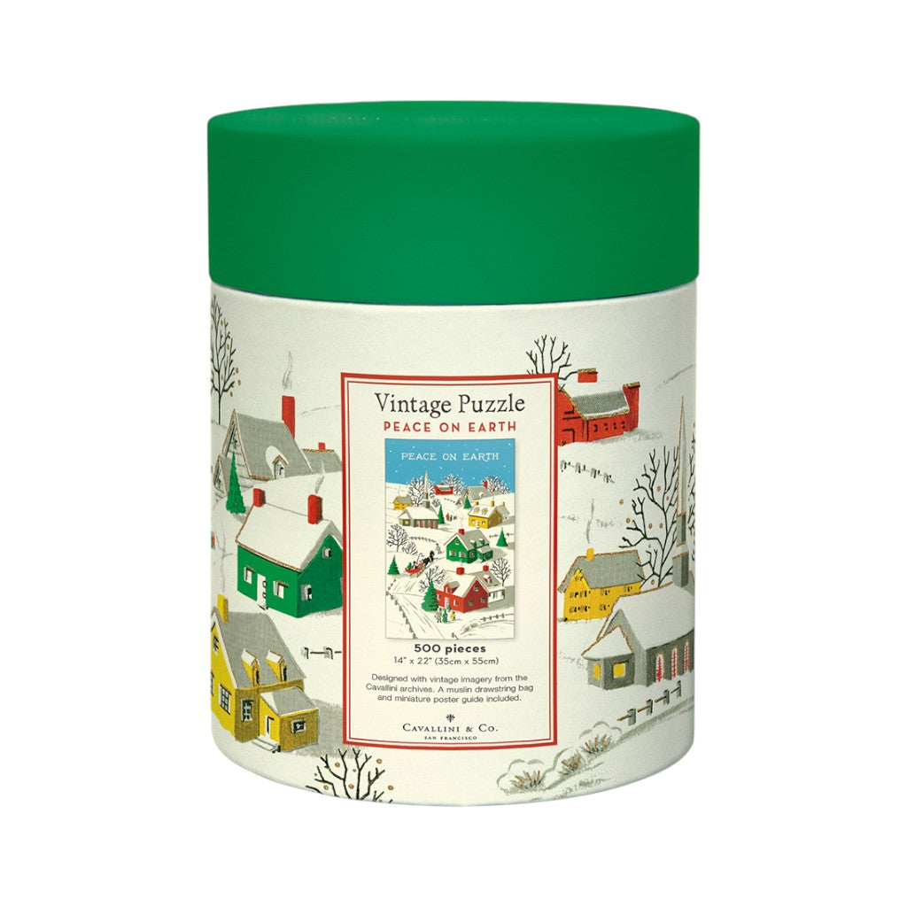 Cavallini Vintage Puzzle, Peace on Earth, 500 Teile