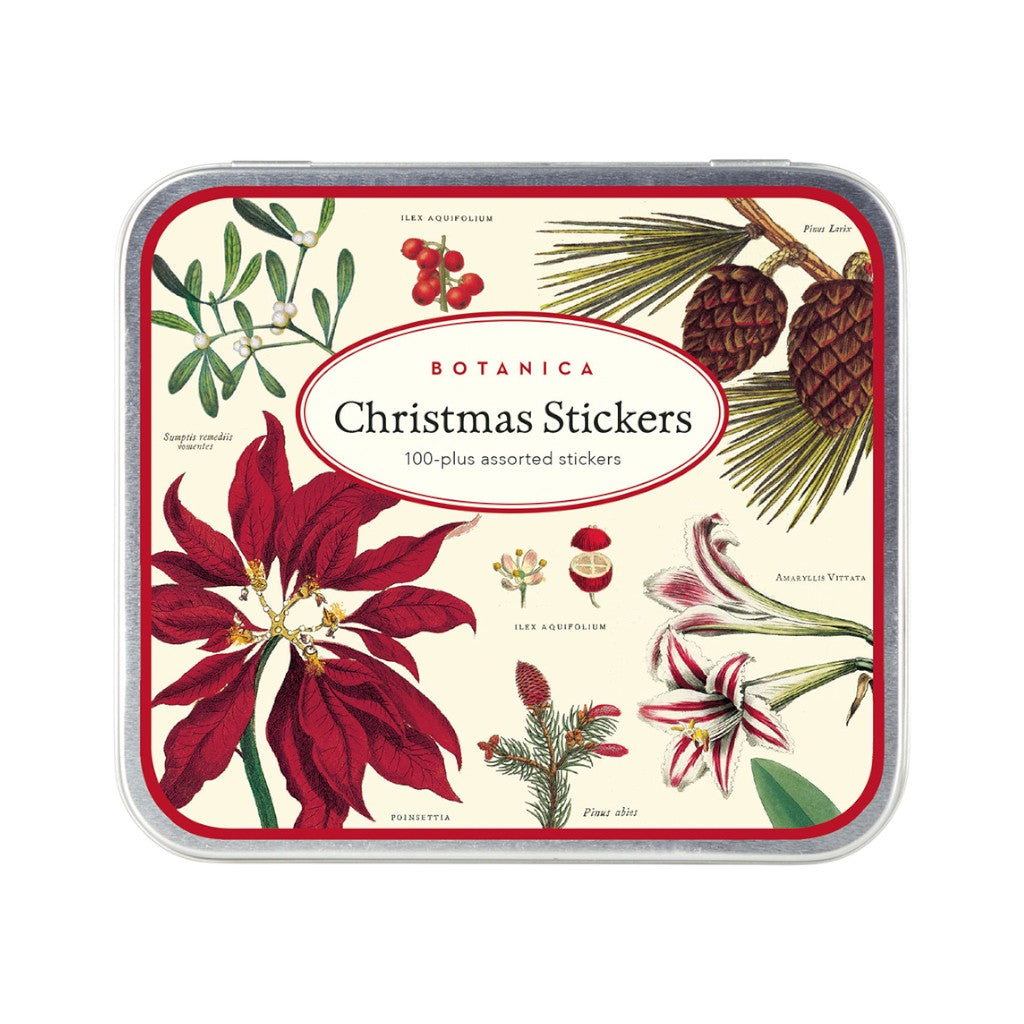 Cavallini Sticker Christmas Botanical