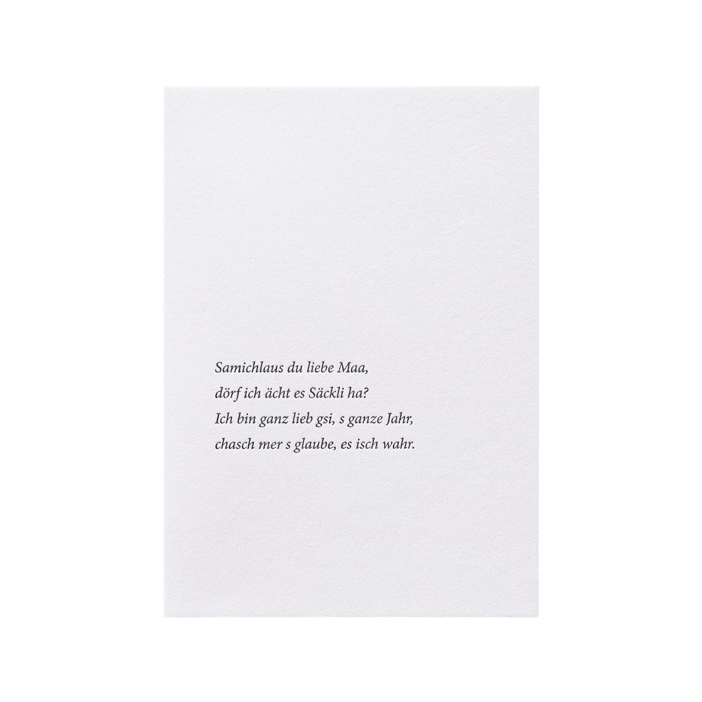 KoBold Manufaktur Faltkarte A6 - Samichlaus du liebe Maa