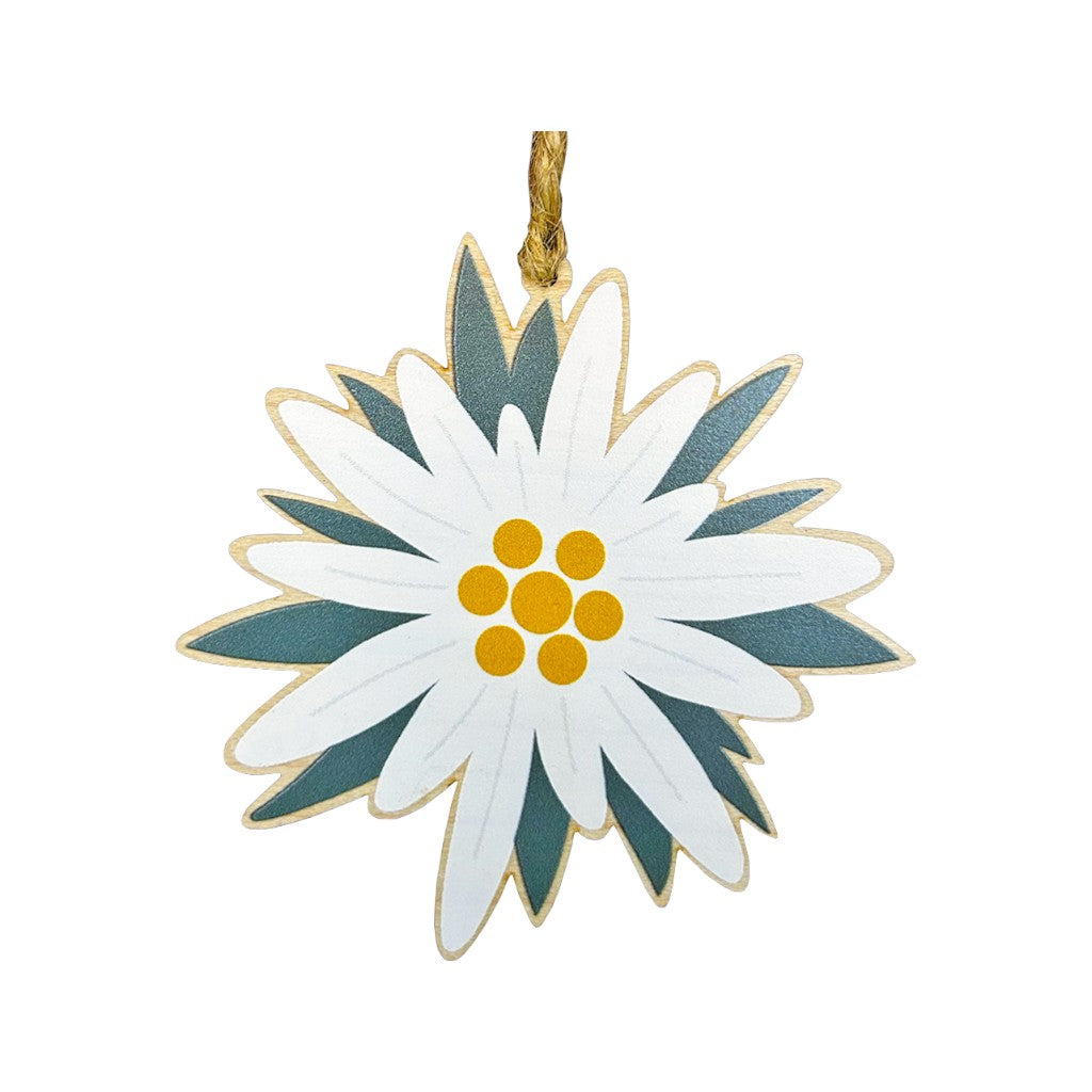 Holzdeko Anhänger Edelweiss
