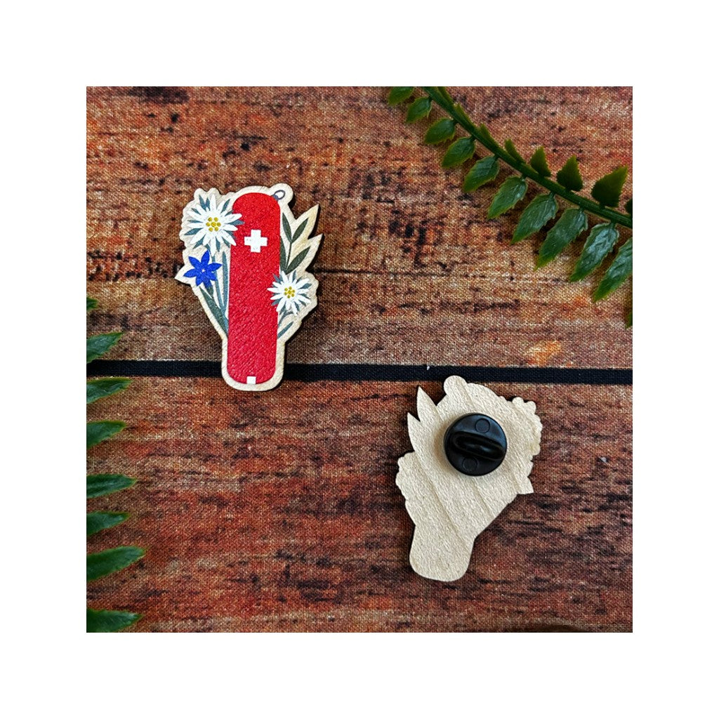 Holz Pin Schweizer Taschenmesser