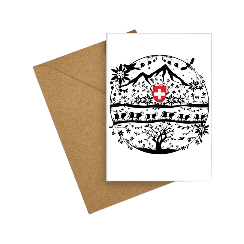 Postkarte A6 Scherenschnitt