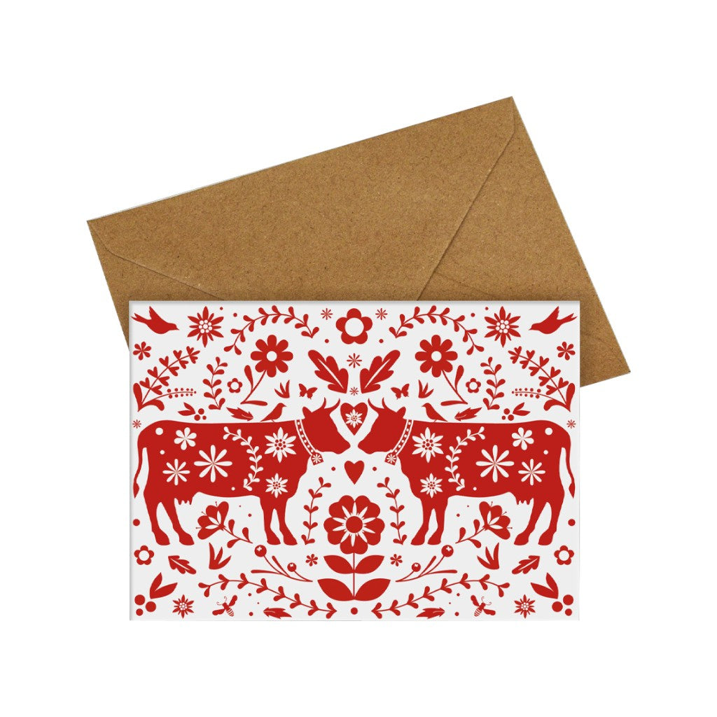 Postkarte A6 Sommerkühe