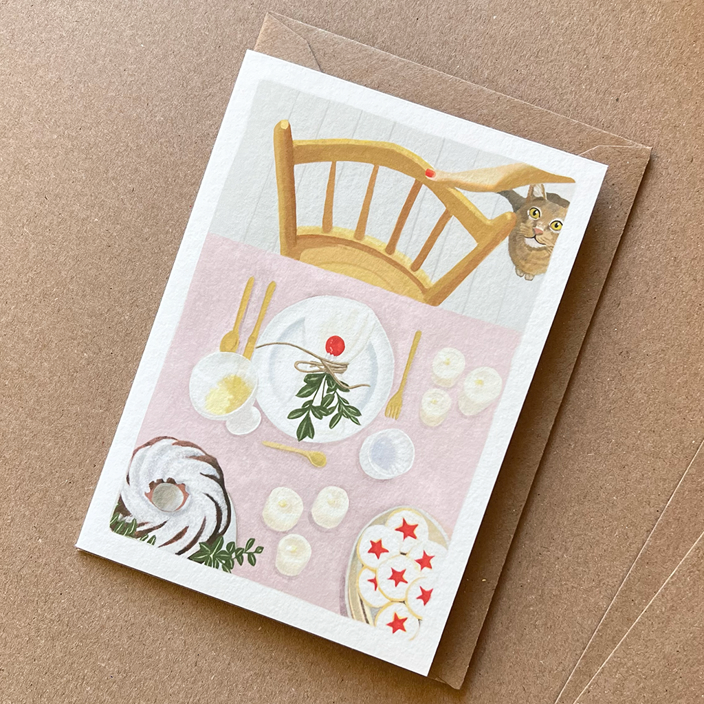 Lykkefund Grusskarte A6 Christmas Day