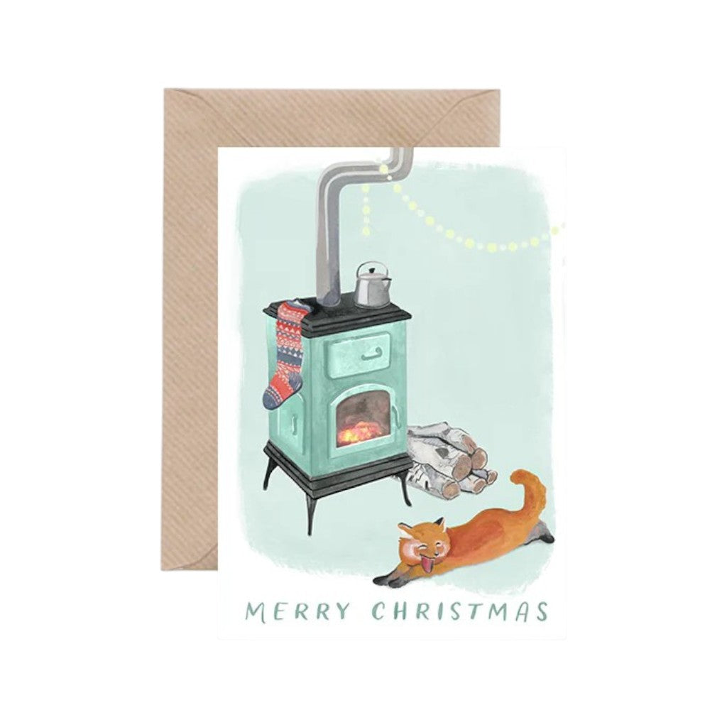 Lykkefund Grusskarte A6 Cozy Fox