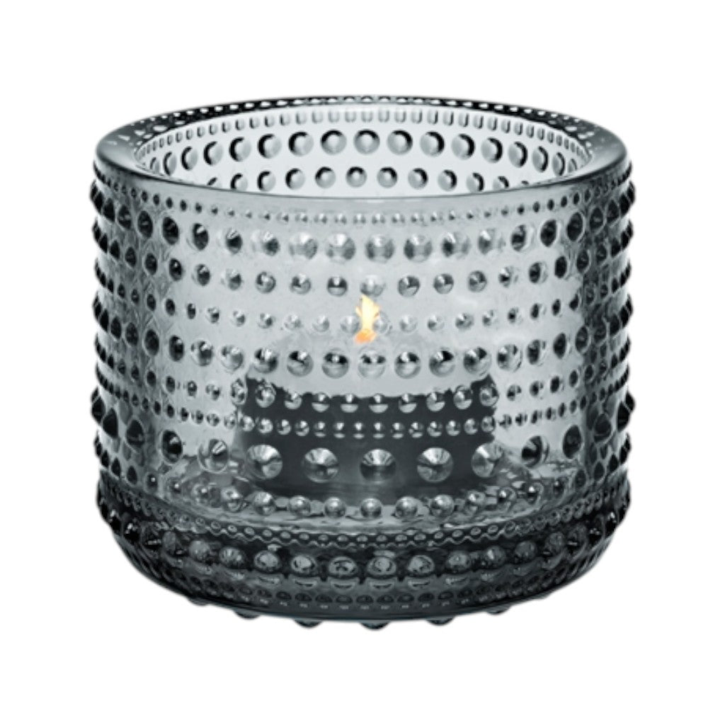 Iittala Teelichthalter Kastehelmi, Grau