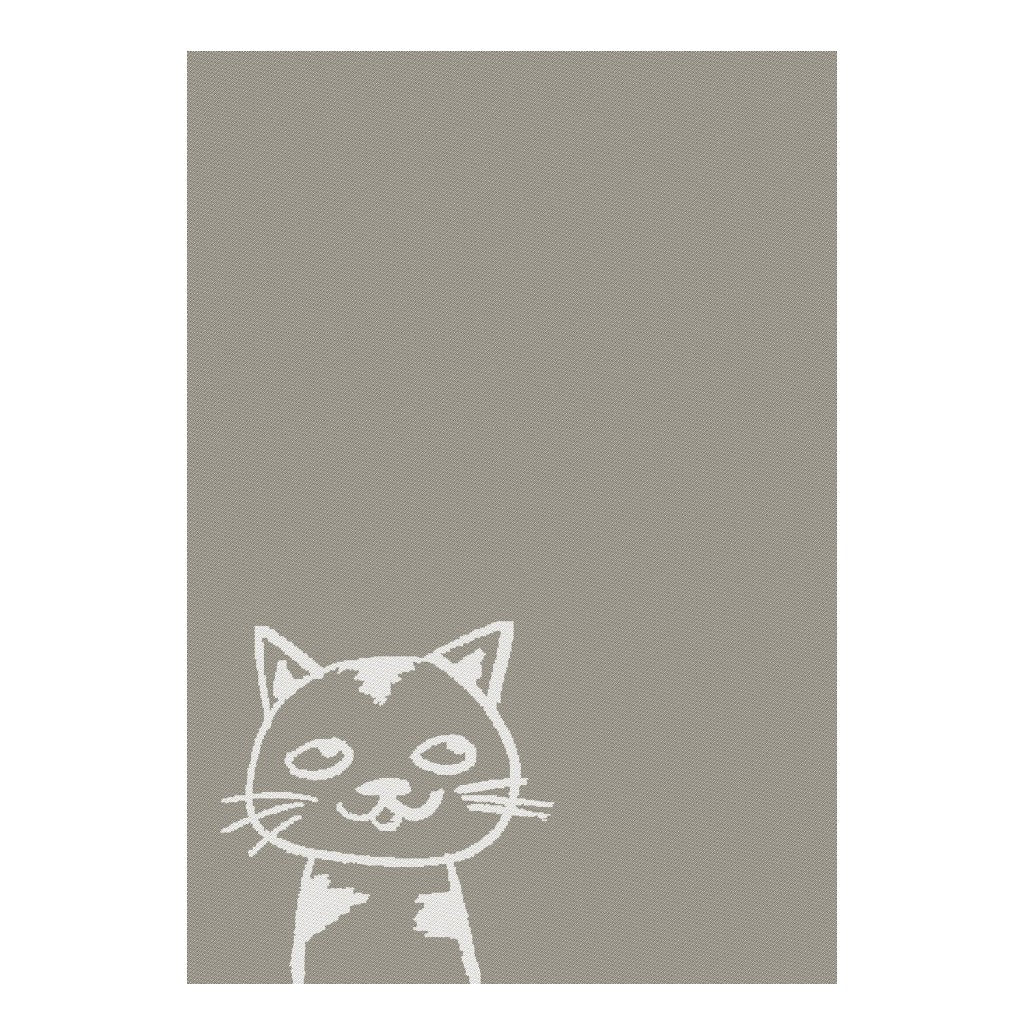MEYER-MAYOR Geschirrtuch Katze Comic, Taupe