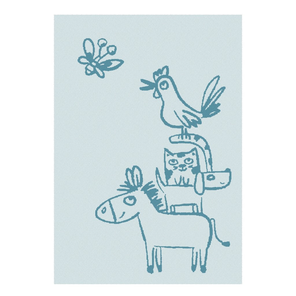 MEYER-MAYOR Geschirrtuch Bremer Stadtmusikanten Comic, Atlantik