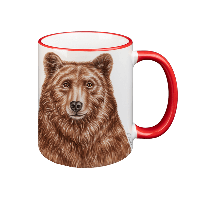 creanorm Tasse Bär Bern, rot, 330ml
