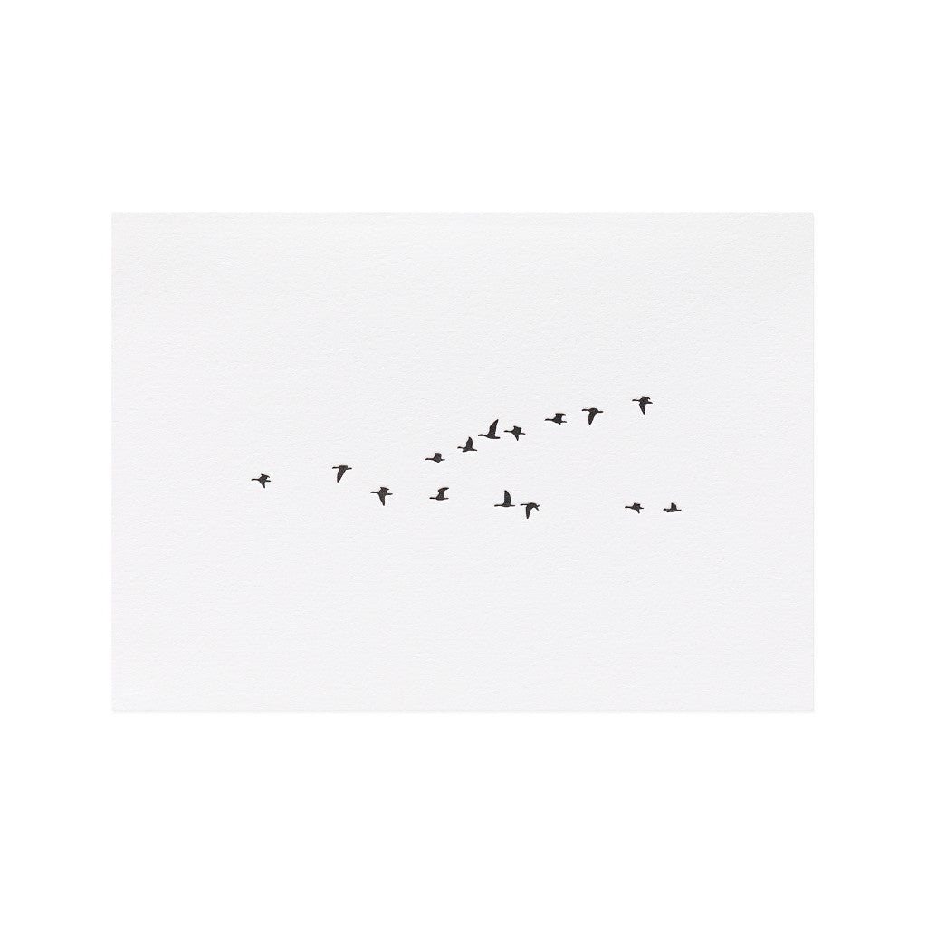 KoBold Manufaktur Faltkarte Gänseflug
