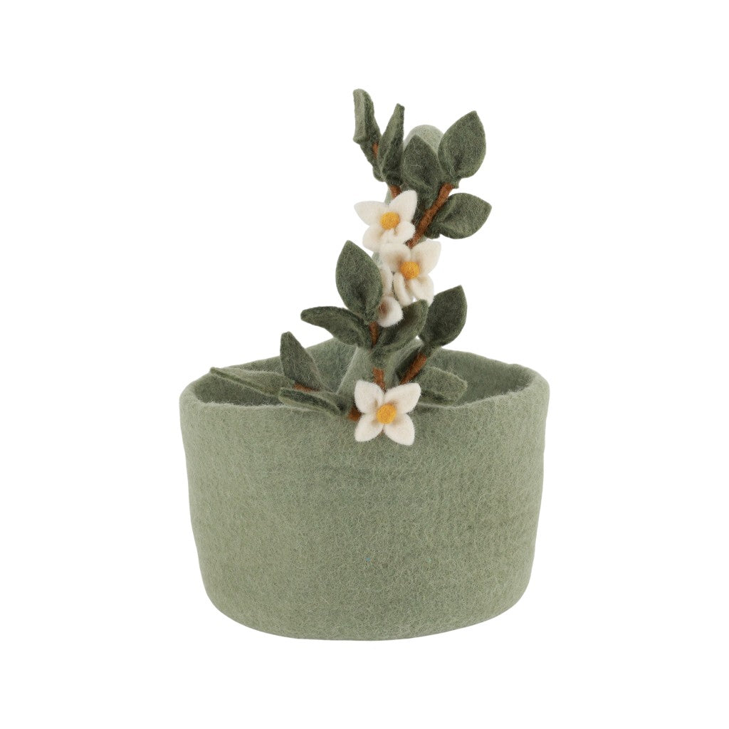 Gry & Sif Korb mit Blumengirlande