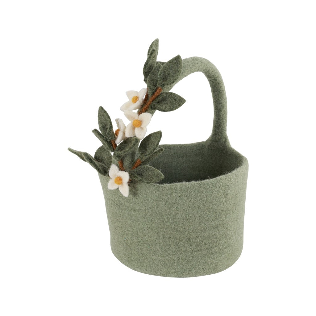 Gry & Sif Korb mit Blumengirlande