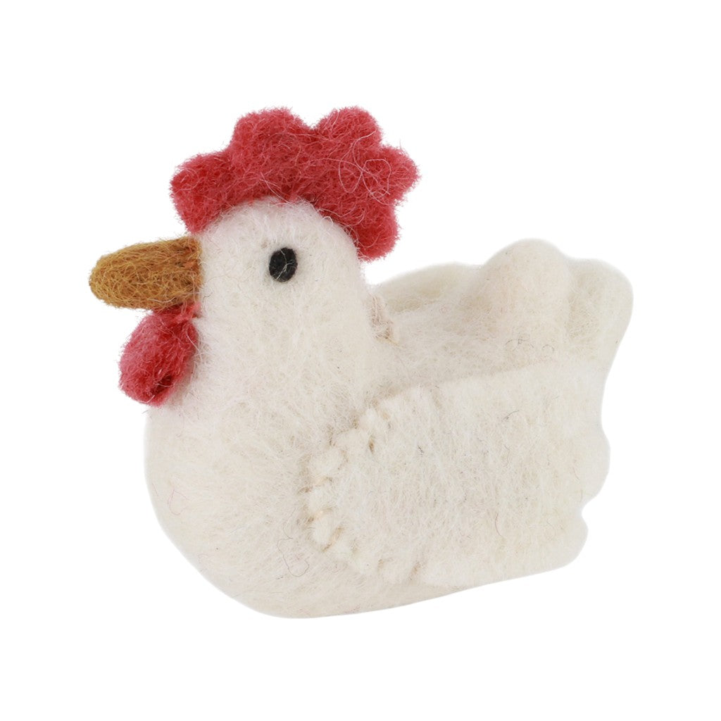 Gry & Sif Osterdeko Anhänger Hahn, Weiss