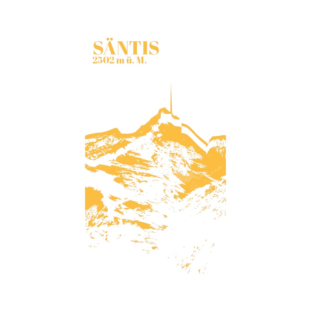 Berg Postkarte Säntis, A6