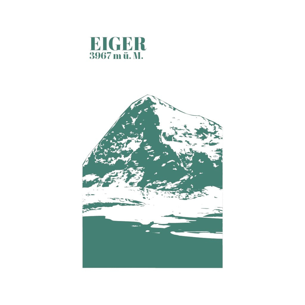 Berg Postkarte Eiger, A6