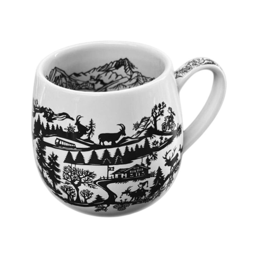 Kaffeetasse Scherenschnitt