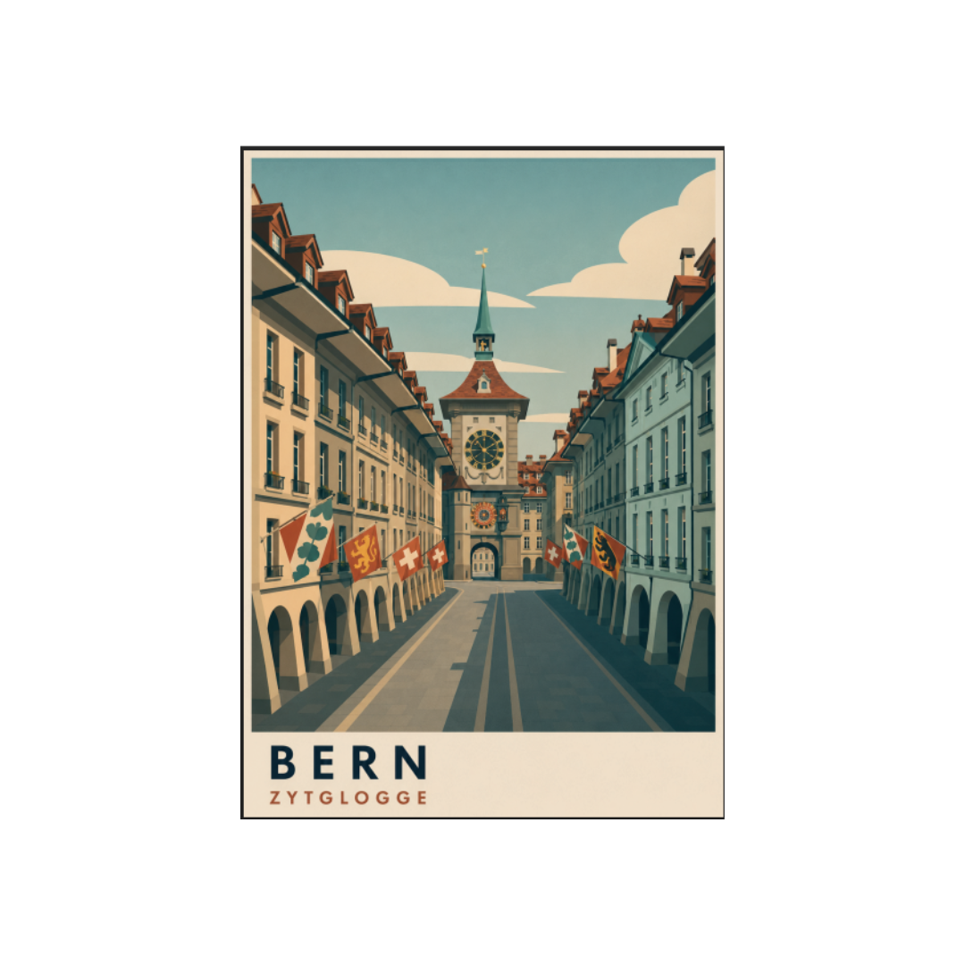 mumix Postkarte, Bern Zytglogge
