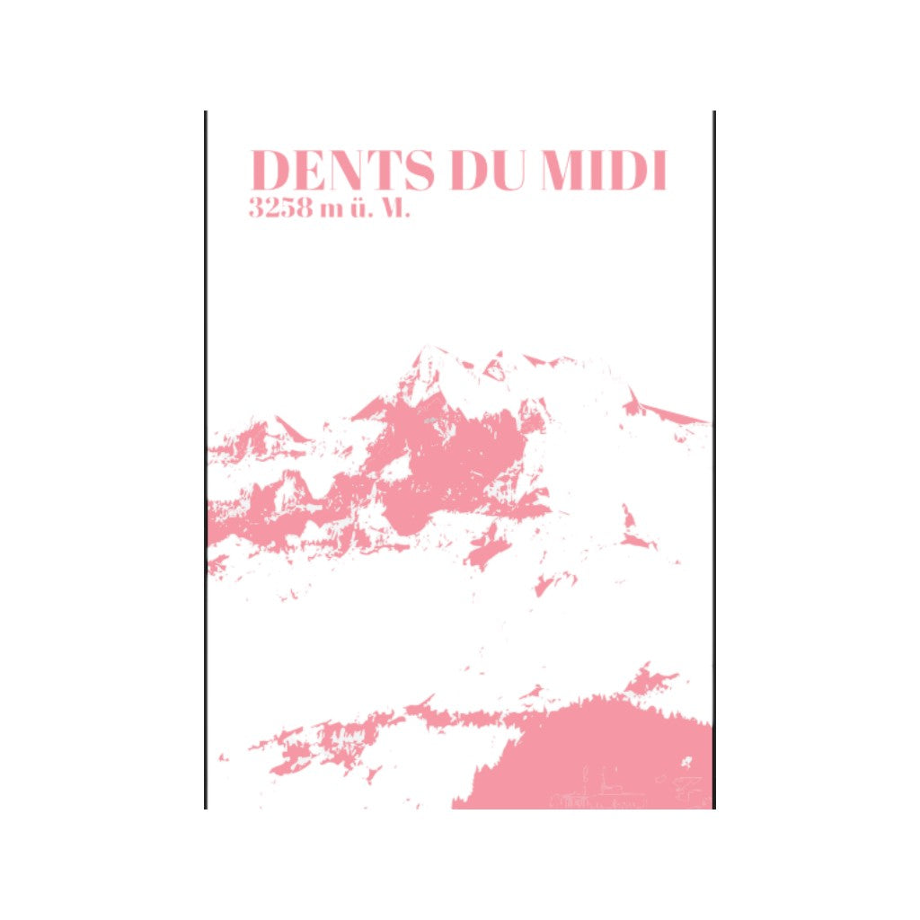feinedinge Postkarte, Dents du Midi