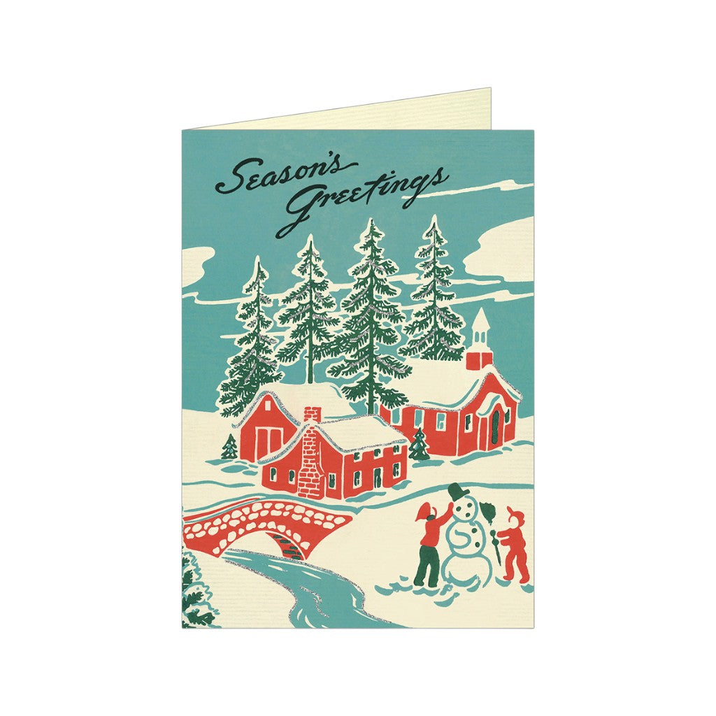 Cavallini Weihnachtskarten Winter Wonderland 10er Set