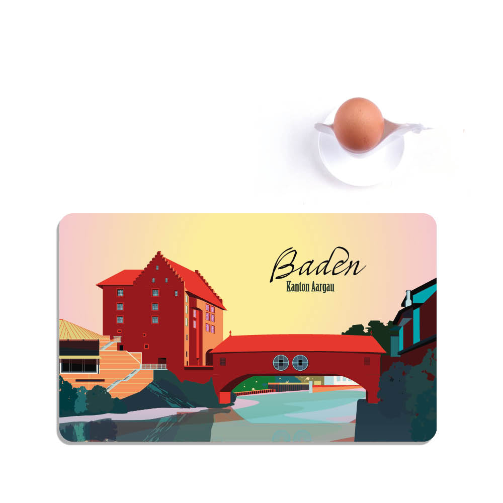 s.wert Frühstücksbrett Aargau Baden Landvogteischloss