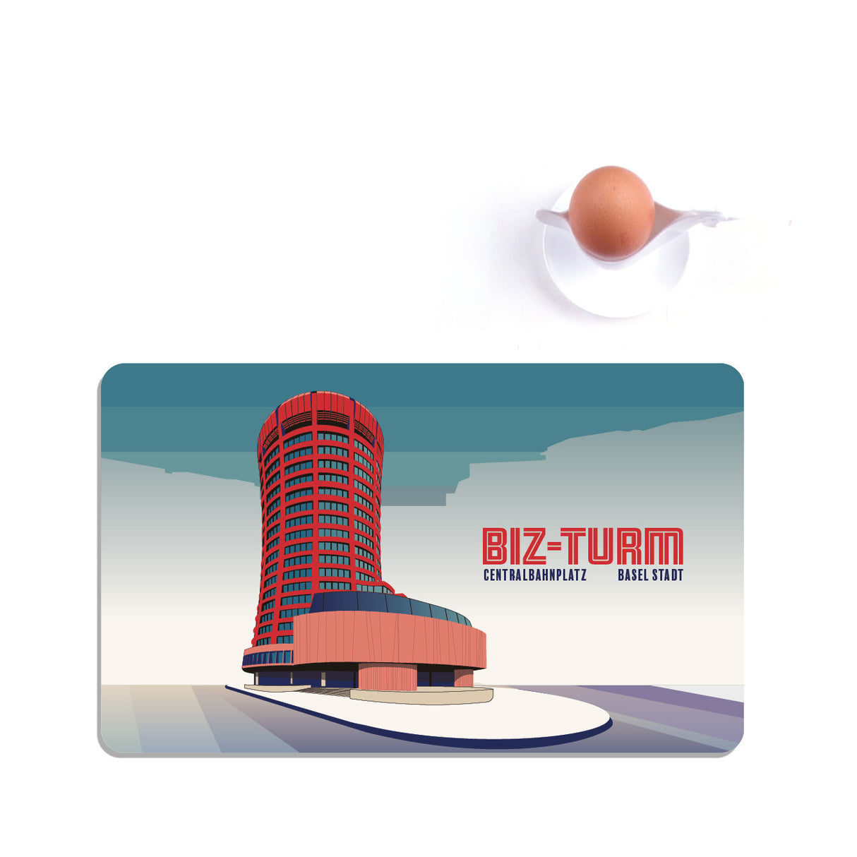 s.wert Frühstücksbrett Basel BIZ Turm