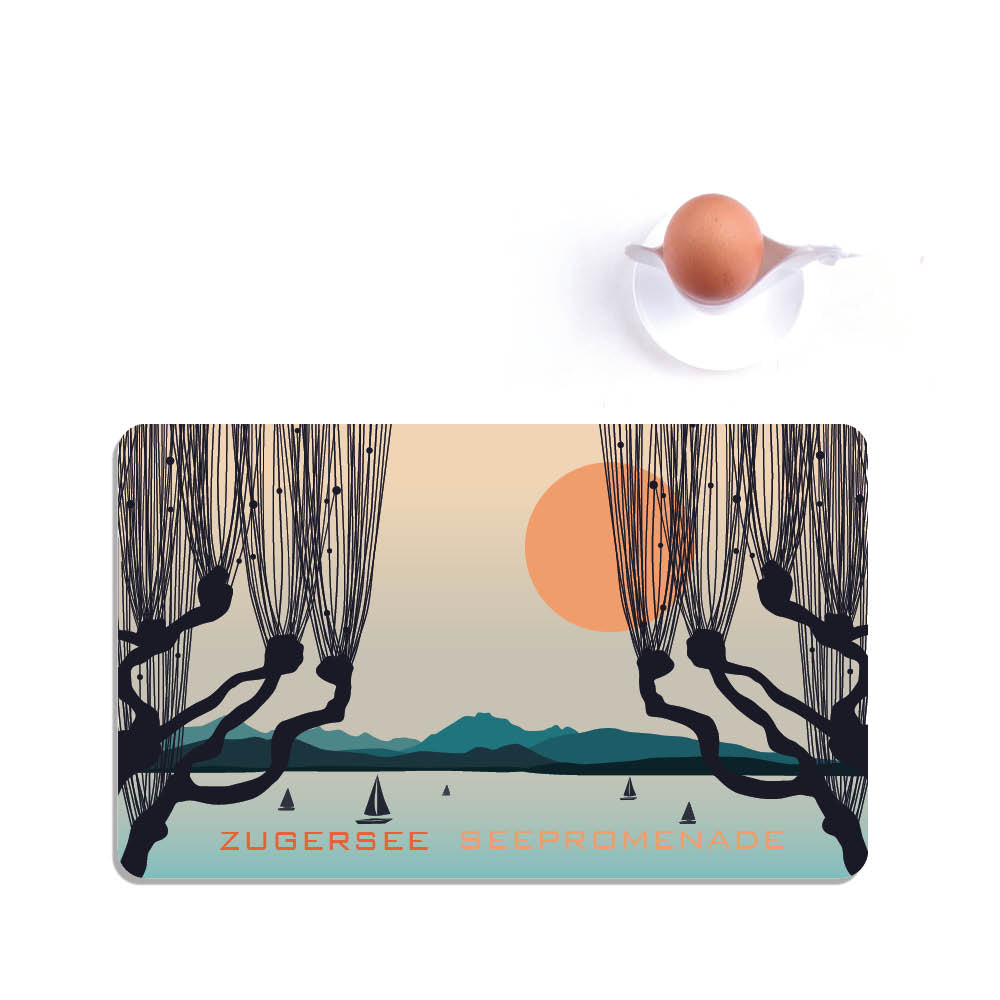 s.wert Frühstücksbrett Zuger See