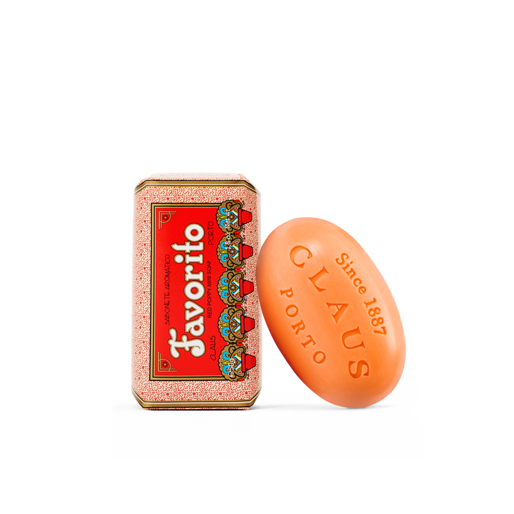 Claus Porto FAVORITO RED POPPY Mini Seife, 50 g