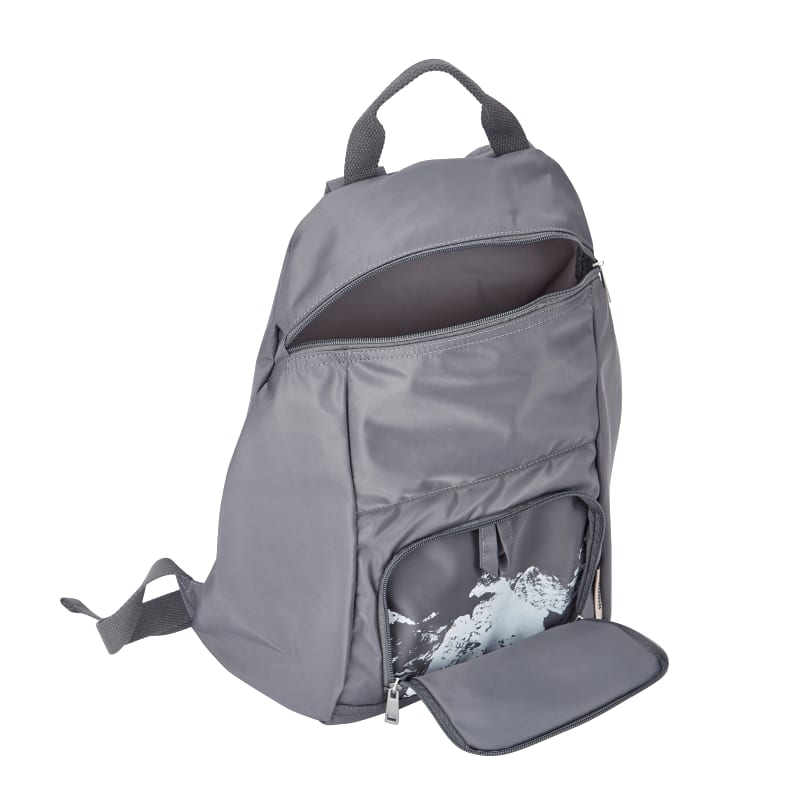 mumix Rucksack Ueli recycled Nylon grau Berge