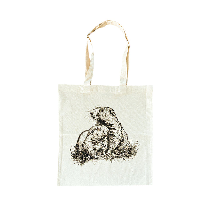 mumix Stofftasche natur Murmeltier