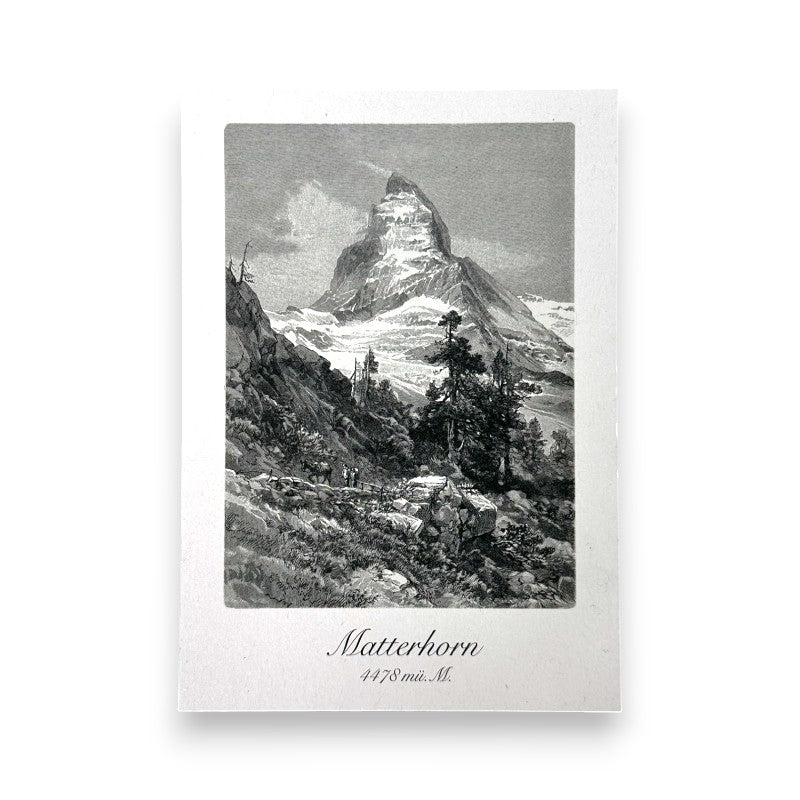 mumix Postkarte A6 Nostalgie Matterhorn