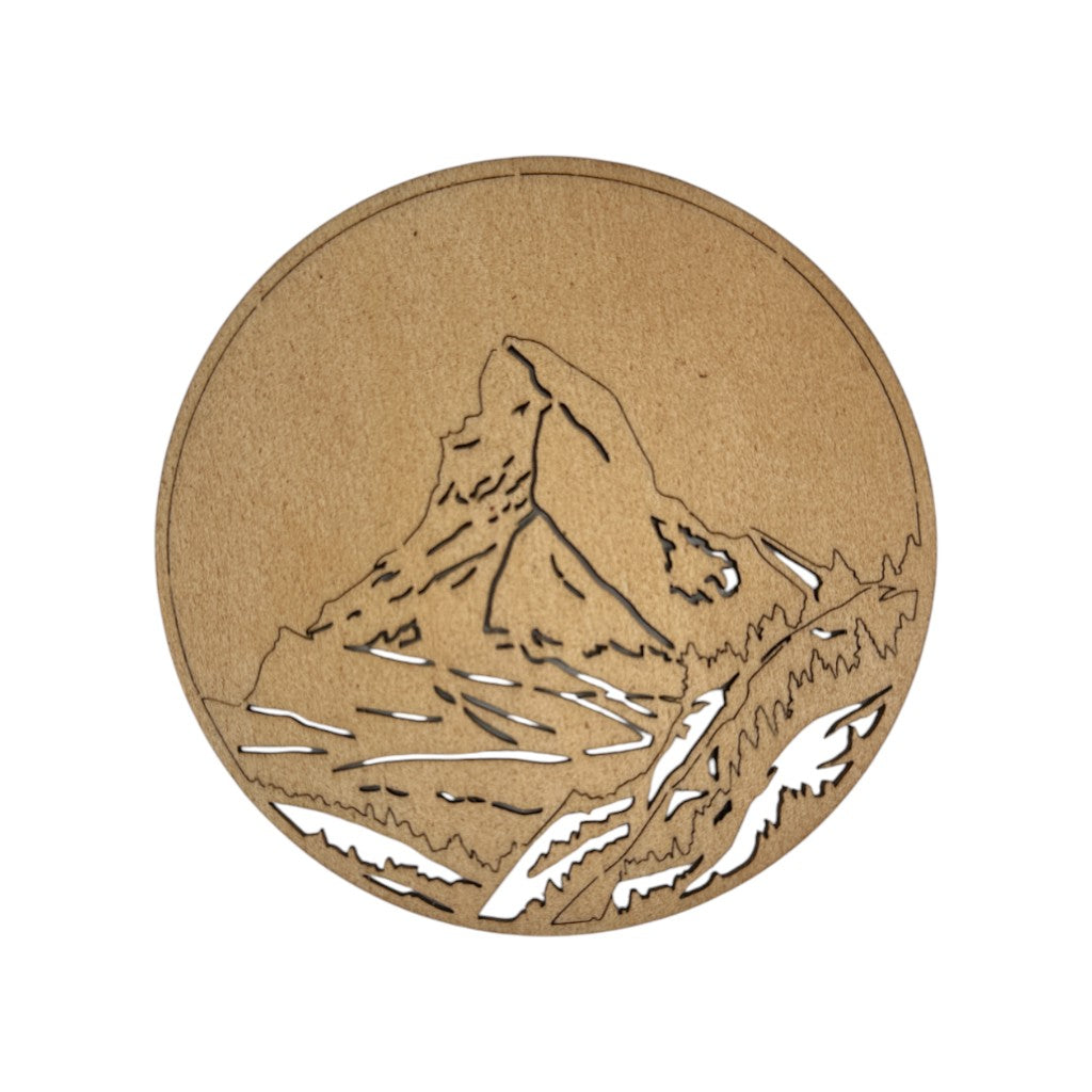 mumix Untersetzer aus Holz Matterhorn