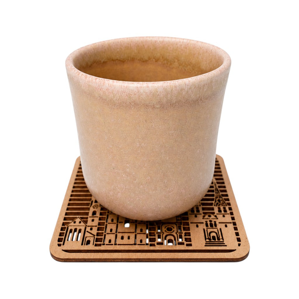 mumix Untersetzer Sehenswürdigkeiten 2er Set, 10.3 x 10.3 cm