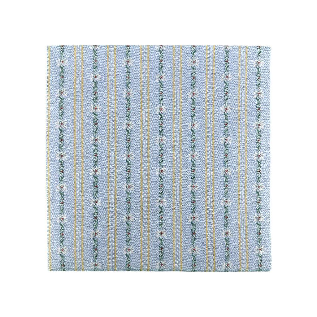 mumix Serviette Edelweiss blau 33x33, Papier