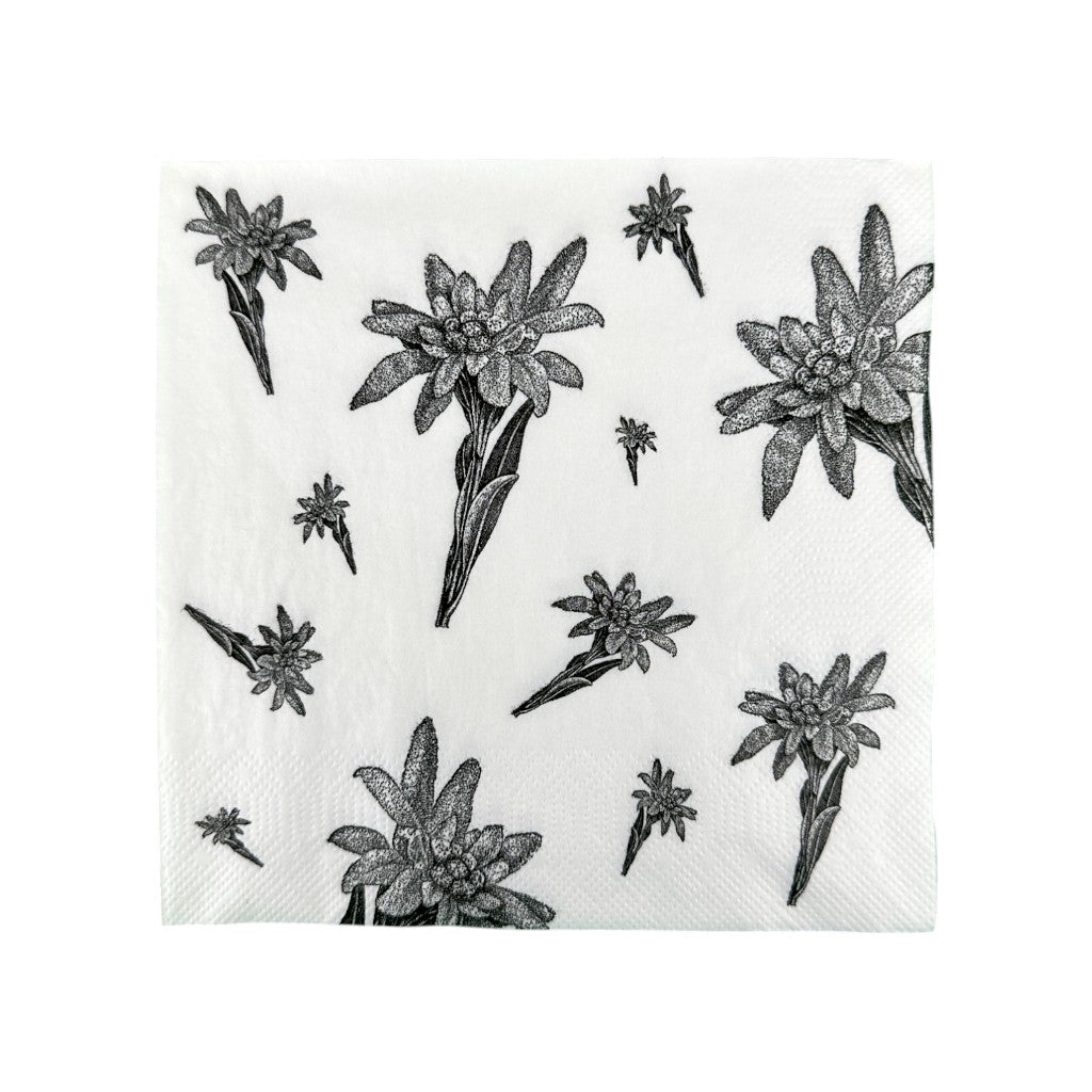 mumix Serviette Nostalgie Edelweiss 33x33, Papier