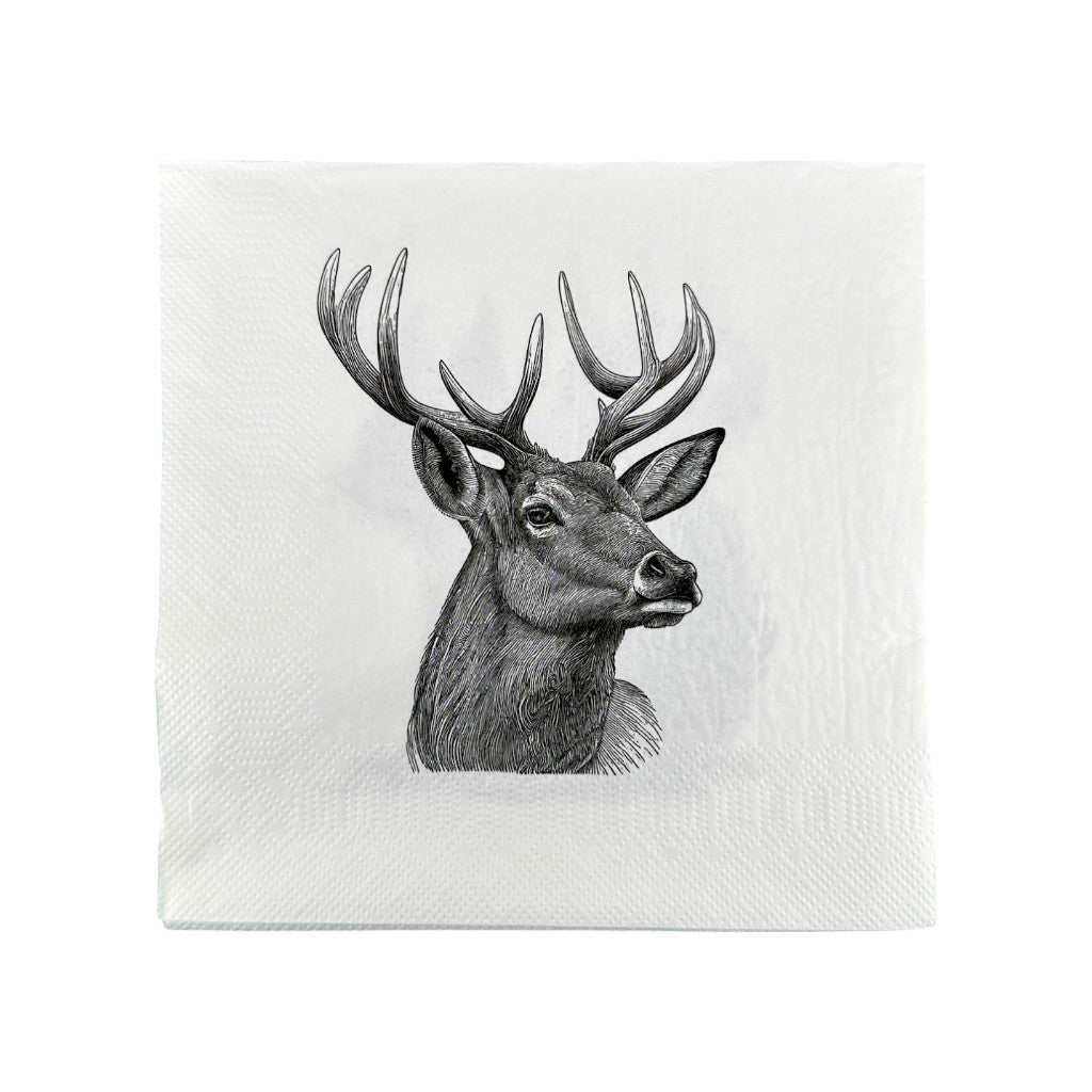 mumix Serviette Eichhörnchen Hirsch 33x33, Papier