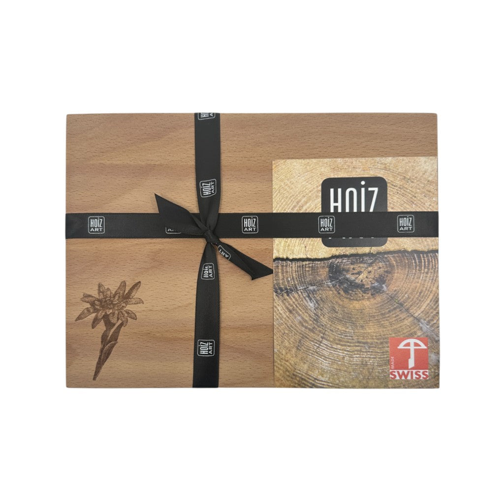 mumix Schneidebrett Edelweiss, Buche, 24x18 cm