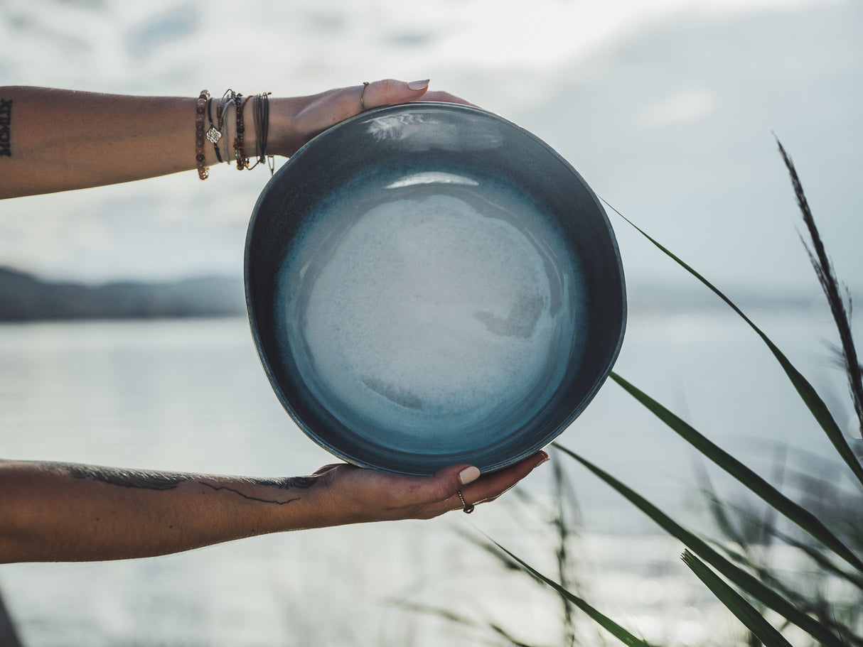 soñho Prado XL Salatschale petrolblau reaktiv