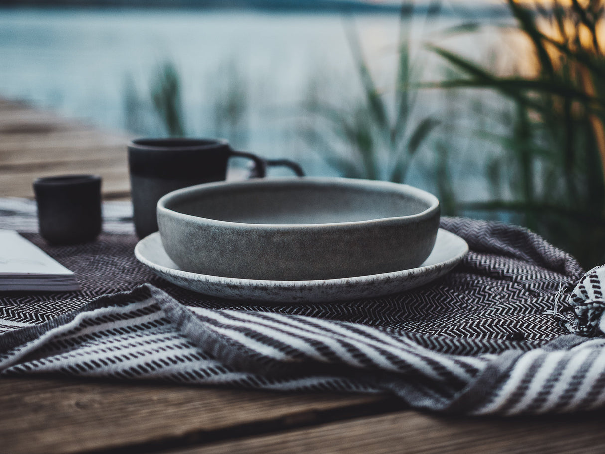 soñho Tempestade Teller gross Ø 26.5 cm grau reaktiv