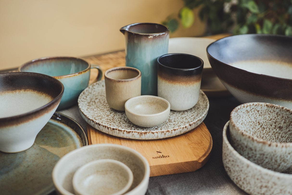 soñho Casca de Coco Schale klein braungrau