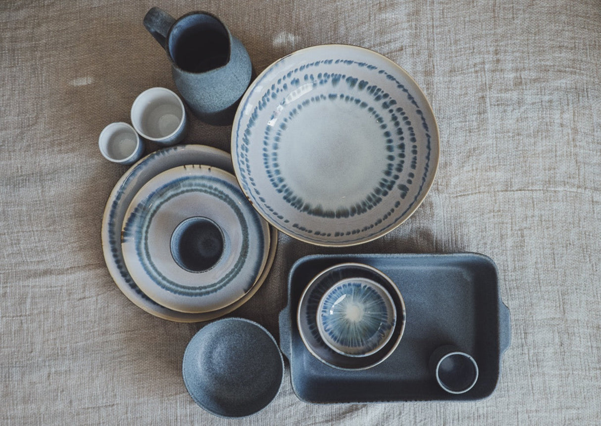 soñho Coral Azul Teller gross Ø 26 blauweiss reaktiv